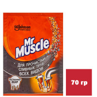 Гранулированное средство для чистки сливных труб Mr.Muscle, 70 г