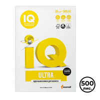 Бумага IQ Ultra, А4, 80 гр/м2, 500 листов в пачке