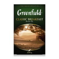 Чай Greenfield Classic Breakfast, черный, 200 гр, листовой
