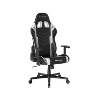 Игровое компьютерное кресло DX Racer GC/LPF132LTC/NW, искусственная кожа, черно-белое