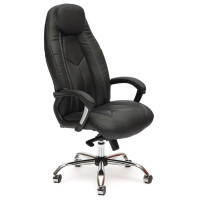 Кресло для руководителя Boss Lux, кож/зам, черное