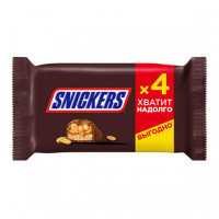 Шоколадные батончики Snickers Мультипак, 4 шт/упак, 160 гр