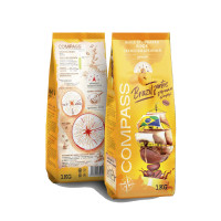 Кофе в зернах Compass "Бразилия Сантос", 100% арабика, светлая обжарка, 1000 гр