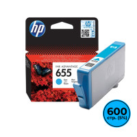 Картридж оригинальный HP CZ110AE №655 для DJ 3525/4615/4625/5525/6525, голубой