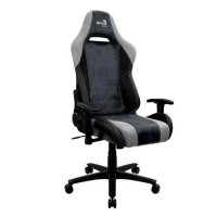 Игровое компьютерное кресло Aerocool Baron Steel Blue, искусственная кожа, черно-синий