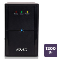 ИБП SVC V-2000-L, 2000ВА/1200Вт, черный