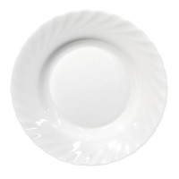 Тарелка суповая Arcoroc Трианон, 22,5*3,5 см, 450 мл стекло, белая, 6 шт/упак