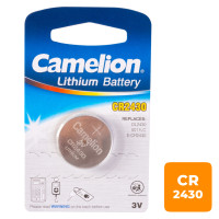 Батареялар Camelion Lithium дискілі CR2430-BP1, 3V, 1 дана, баға бір дана үшін