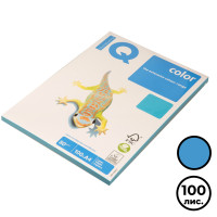 Бумага IQ Color Intensive, А4, 80 г/м2, 100 листов, светло-синяя