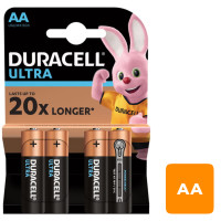 Батарейки Duracell UltraPower пальчиковые AA LR06/MX1500, 1,5 V, 4 шт./уп., цена за упаковку