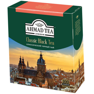 Чай Ahmad Classic Black Tea, черный, 100 пакетиков