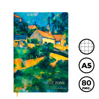 Записная книжка Greenwich Line "Vision. Cezanne. Turning Road", А5, 80 листов. кожзам, цветной срез