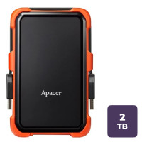 Жесткий диск 2 TB, Apacer AC630, 2.5", USB 3.2, HDD, оранжевый
