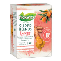 Шай Pickwick Super Blend Energy, шөп шай, В6 дәрумені, 15 қалташа