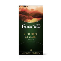 Шай Greenfield Golden Ceylon, қара шай, 25 қалташа