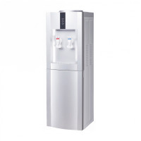 Кулер для воды Almacom WD-SHE-35BN, напольный, нагрев/охлаждение, с шкафчиком, серебристый/белый