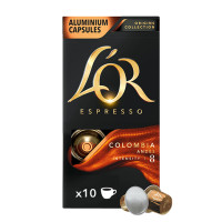 Кофе в капсулах L'or Espresso Columbia, для кофемашин Nespresso, 10 капсул
