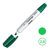 Тақтаға арналған маркер Berlingo, ұшы дөңгелек, 2 мм, жасыл, баға бір дана үшін