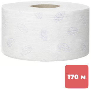 Туалетная бумага рулонная Tork Premium, 170 метров, 2-х слойная, белая