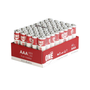 Батарейки Smartbuy ONE мизинчиковые АAA LR03 24A, 1.5V, алкалиновые, 40 шт./уп, цена за упаковку