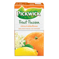 Шай Pickwick Fruit Fusion, шөп шай, цитрус және аюбадам, 20 қалташа