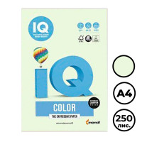 Бумага IQ Color Pale, А4, 160 г/м2, 250 листов, светло-зеленая