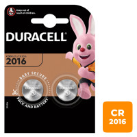 Батарейки Duracell дисковые CR2016, 3V, 2,5*20 мм, 2 шт., цена за упаковку