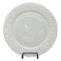 Тарелка закусочная Hawoco, фарфор, диаметр 27 см, белая