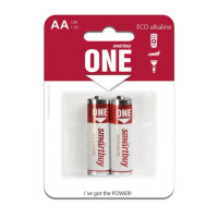 Батарейки Smartbuy ONE пальчиковые АA LR6 15A, 1.5V, алкалиновые, 2 шт./уп, цена за упаковку