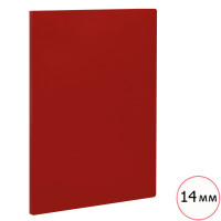 Папка файловая на 20 файлов Стамм, А4 формат, корешок 14 мм, красная