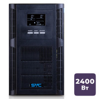 ИБП SVC PT-3K-LCD, 3000ВА/2400Вт, черный