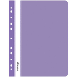 Папка-скоросшиватель Berlingo, А4 формат, 180 мкм, фиолетовая, с перфорацией