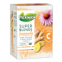 Чай Pickwick Super Blend Immunity, травяной чай, c Витамином С, 15 пакетиков