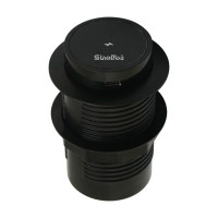 Беспроводная зарядка Shelbi S-WC-2S-B, USB, Type-C для установки в стол, чёрный