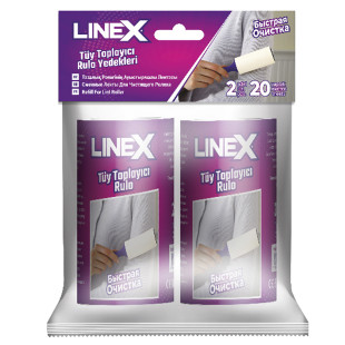 Сменный ролик для одежды Linex, 2 штуки в комплекте, 20+20 листов