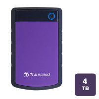 Жесткий диск 4 TB, Transcend ''StoreJet 25H3'', USB 3.1, HDD, фиолетовый