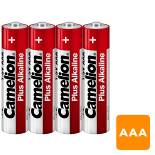 Батарейки Camelion Plus Alkaline мизинчиковые AAA LR03-SP4, 1.5V, 4 шт./уп, в пленке