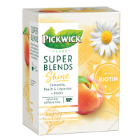 Чай Pickwick Super Blend Shine, травяной чай, c Биотином, 15 пакетиков