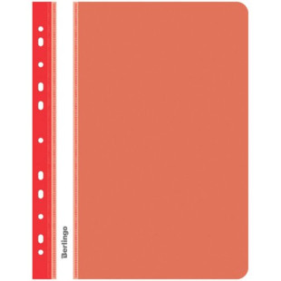 Папка-скоросшиватель Berlingo, А4 формат, 180 мкм, красная, с перфорацией
