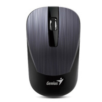 Мышь беспроводная Genius NX-7015, USB, 3 кнопки, 800-1600 dpi, оптическая, темно-серая