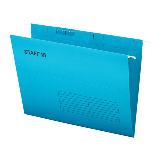 Папка подвесная Staff, А4 формат, синие, 10 шт.