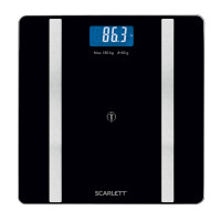 Диагностические весы Scarlet SC-BS33ED110, с функцией BLUETOOTH, максимальный вес 180 кг, черные