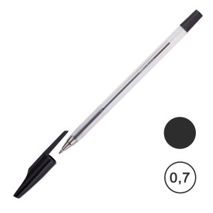 Ручка шариковая OfficeSpace, 0,7 мм, черная, цена за штуку