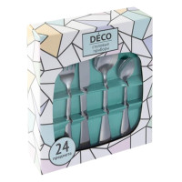 Набор столовых приборов Deco Florence, на 6 персон, нержавеющая сталь, 24 шт/набор