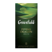 Шай Greenfield Flying Dragon, жасыл шай, 25 қалташа