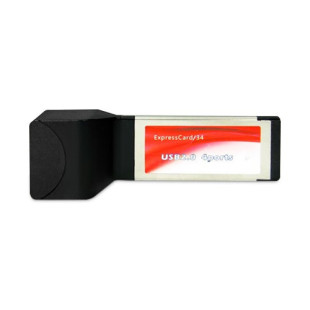 Адаптер Express Card на USB HUB, 4 Порта, 480 Мбит/сек, Express Card, черный