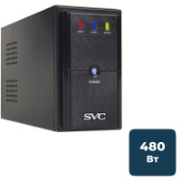ИБП SVC V-800-L, 800ВА/480Вт, черный
