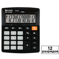 Калькулятор настольный Eleven SDC-812NR, 12 разрядов, 127*105*21 мм, черный