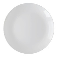 Тарелка обеденная Кулинарк "Сфера", диаметр 26,5 см, опаловое стекло, белый, 6 шт/упак