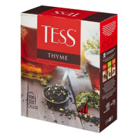Чай Tess Thyme, черный, с чабрецом и цедрой лимона, 100 пакетиков